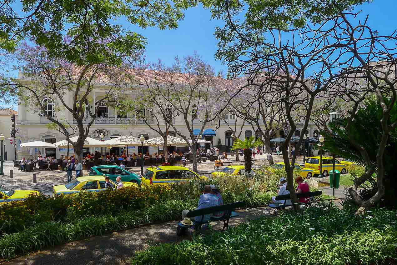 Ritz Madeira nähtynä Kaupungin puutarhat (Jardim Municipal)